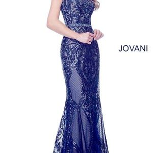 Jovani navy blue dress prom/evening